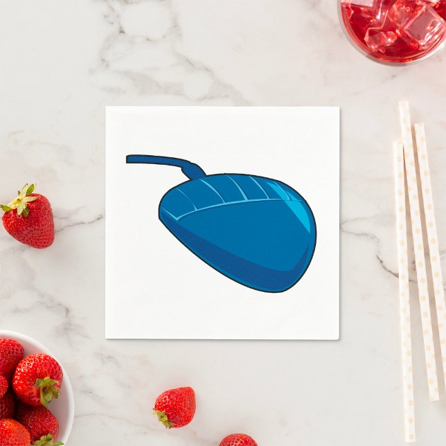 Blue Computer Mouse Technology Paper Napkins Serviette (Von Creator hochgeladen)