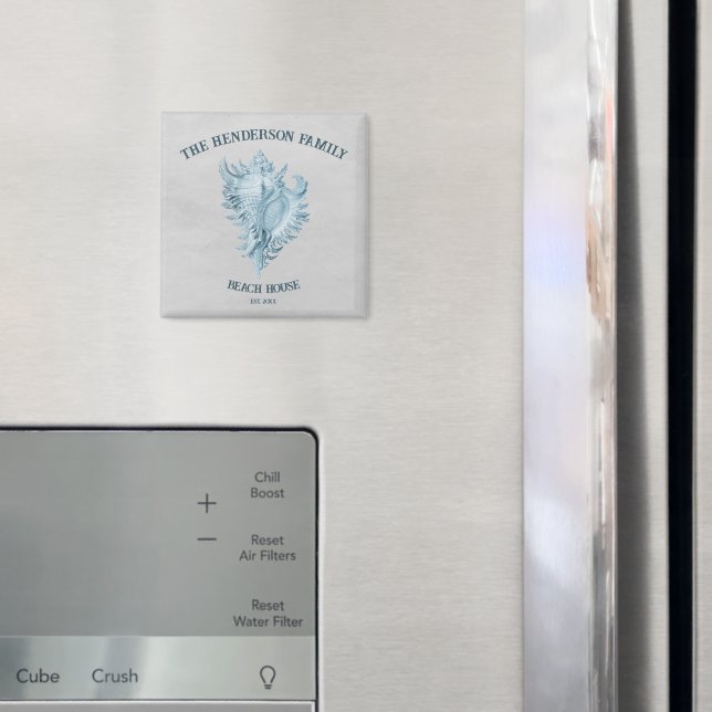 Blue Conch Muschel Magnet (In Situ (Kühlschrank))