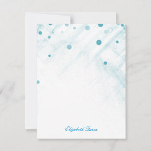 Blue Confetti Glitzer Dots Invasionstationery Einladung