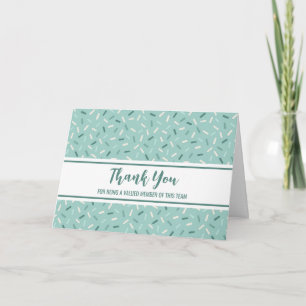 Blue Confetti Mitarbeiter-Wertungskarte Dankeskarte