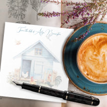 Blue Coop Hühnchen Hutch Personalisiert