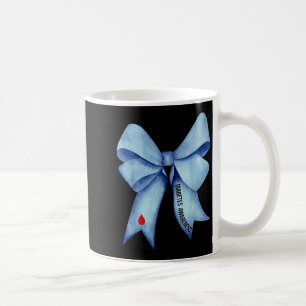 Blue Coquette Bow Diabetes Bewusstsein Typ 1 Diabe Kaffeetasse