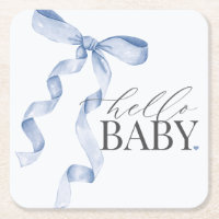 Blue Coquette Bow Girl Baby Dusche Dekoration