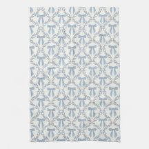 Blue Coquette Bows, Trellis, Preppy