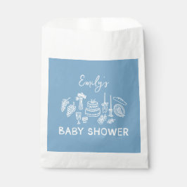 Blue Coquette Moderne Babydusche Geschenktütchen