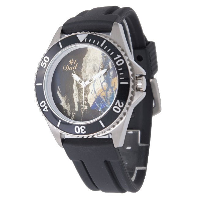 Blue Coral Reef Watch Armbanduhr (Schrägansicht)