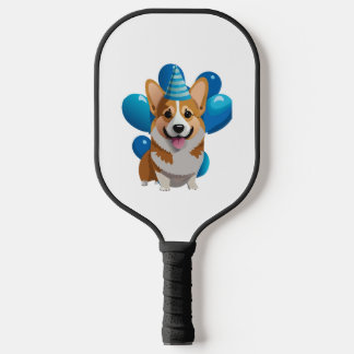Blue Corgi Birthday Classic T - Shirt (1) Pickleball Schläger