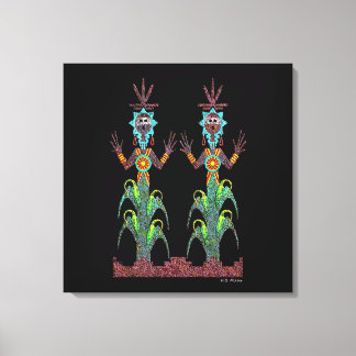 Blue Corn People Leinwanddruck