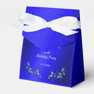 Blue Corner Gem Floral Jewels Geburtstag Geschenkschachtel