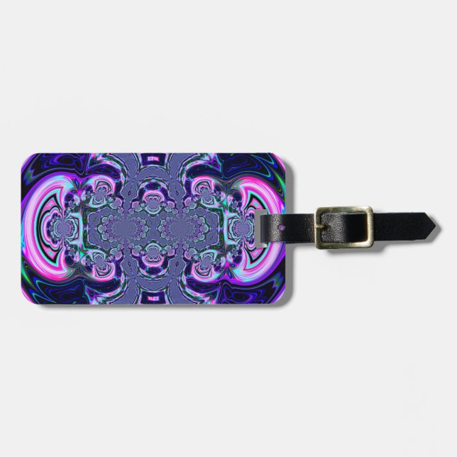 Blue Cosmic Spectacular Luggage Case Gepäckanhänger (Vorderseite horizontal)