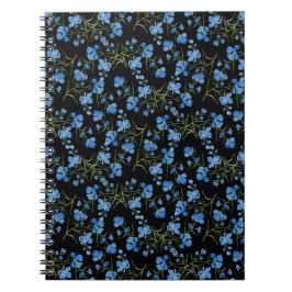 Blue Cosmos Flowers Notizblock