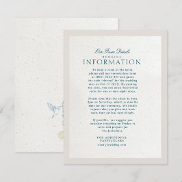 Blue Cotswolds Imitats Handmade Paper Details Hoch Begleitkarte
