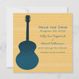 Blue Country Gitarre Save the Date einladen