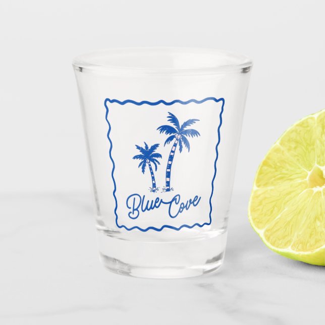 Blue Cove Schnapsglas (Vorderseite)