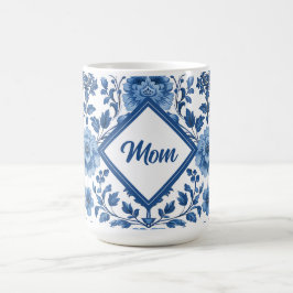 Blue Coverage-Core-Blume Kaffeetasse