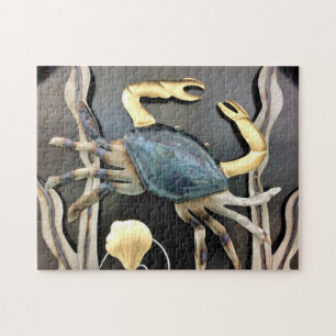 Blue Crab Abstrakt Puzzle