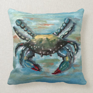 Blue Crab auf Blue Kissen