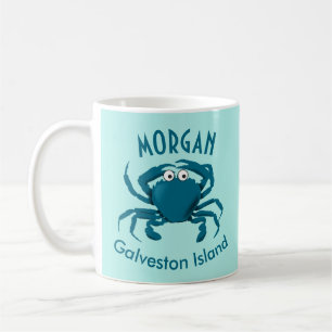 Blue Crab Beach Tasse