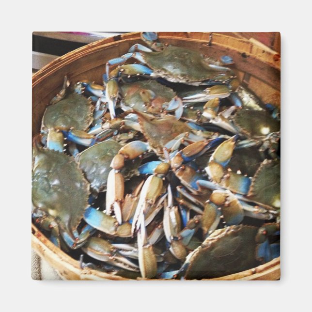 Blue Crab Bushel Magnet (Vorne)