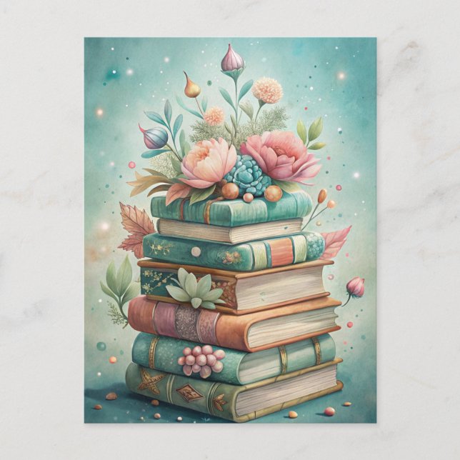 Blue Crab Coastal Beach Ocean Life Painting  Postkarte (Vorderseite)