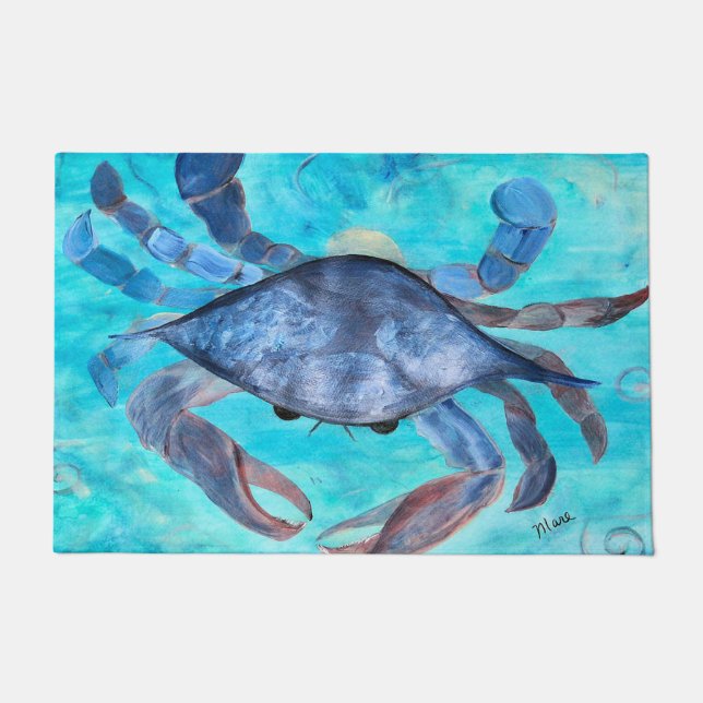 Blue crab coastal home fußmatte (Vorderseite)