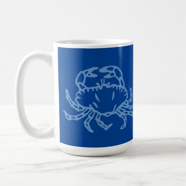 Blue Crab Coffee Tasse anpassen (Links)