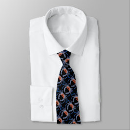 Blue Crab Design Men-Krawatte Krawatte