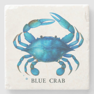 Blue Crab Frische Pasta machen Steinuntersetzer