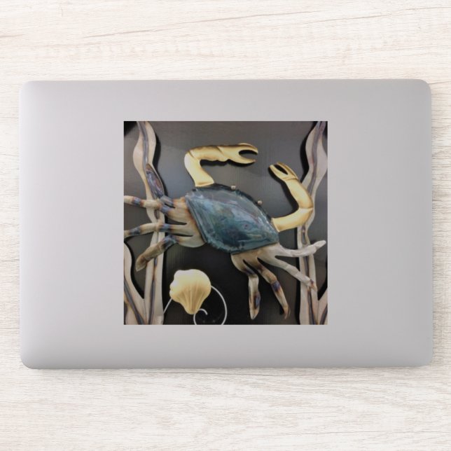Blue Crab Metal Art Aufkleber (Computer)
