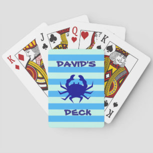 Blue Crab Nautical Theme Playing Cards Spielkarten
