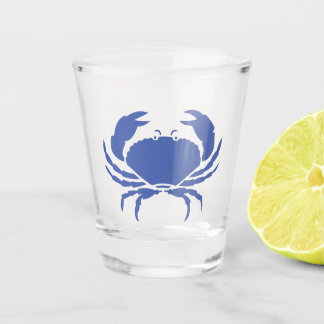 BLUE CRAB SHOT GLASS SCHNAPSGLAS