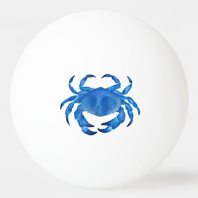 Blue Crab Tischtennisball (Vorderseite)