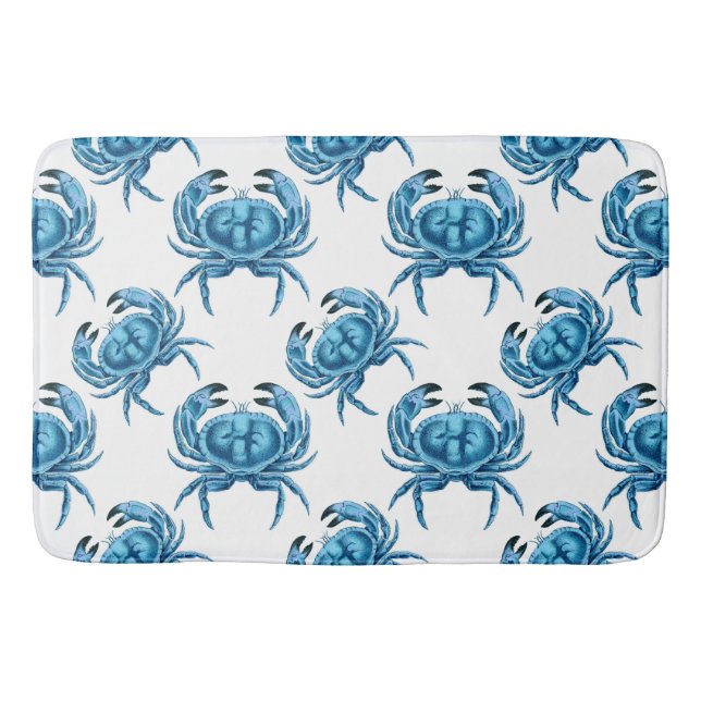Blue Crabs Seaside Badematte (Vorderseite)