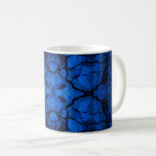 Blue Cracked Kaffeetasse