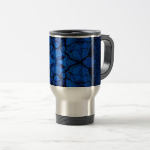 Blue Cracked Reisebecher