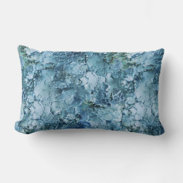 Blue Cracked Textures Lendenkissen