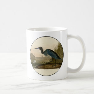Blue Crane Heron Audubon Malerei Kaffeetasse