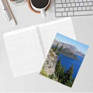 Blue Crater Lake und Wizard Island Notizbuch