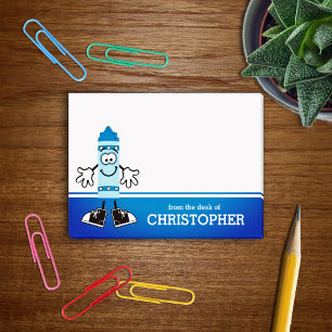 Blue Crayon Personalisiert Post-it Klebezettel