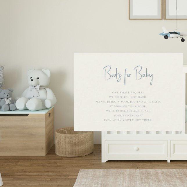 Blue & Cream Books for Baby Begleitkarte (Von Creator hochgeladen)