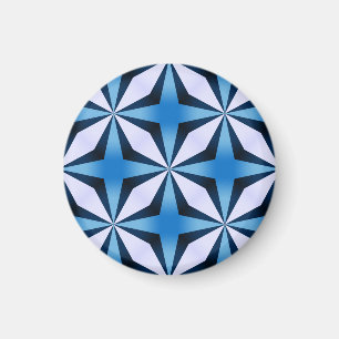 Blue Criss cross simple Magnet
