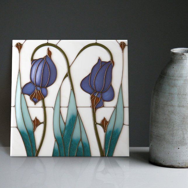 Blue Crocus Wall Deco Fliese (Von Creator hochgeladen)