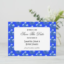 Blue Crocus Wedding Save The Date