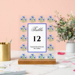 Blue Crocuses Acrylschild