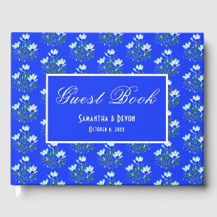 Blue Crocuses Wedding Gästebuch