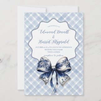 Blue Croquette Inspiriert Hochzeitseinladung Einladung