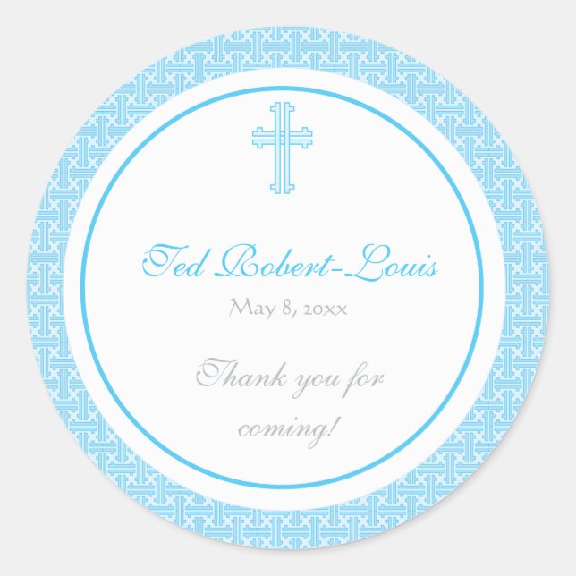 Blue Cross Address Label/Favor Sticker (Vorderseite)