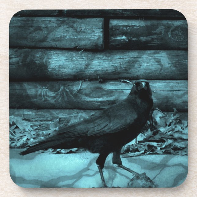 Blue Crow Shadows Untersetzer (Vorderseite)
