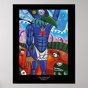 Blue Crow von Gregory Gallo Poster