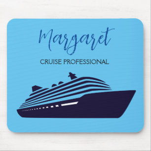Blue Cruise Beruflich Mouse Pad mit Namensschild Mousepad